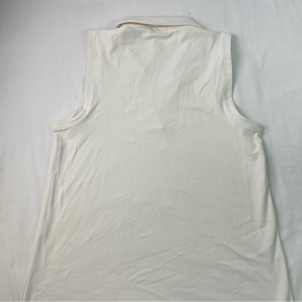 NWT J Crew Womens Polo Active Mini Dress Collared V-Neck Sleeveless White M - Picture 7 of 8